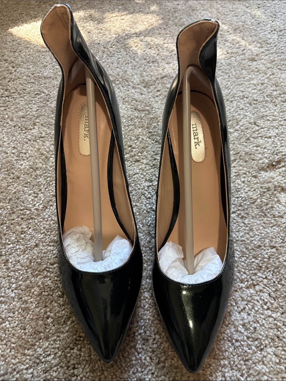 mark. Emerald Princess Patent Pointed Toe Pumps Size 8
